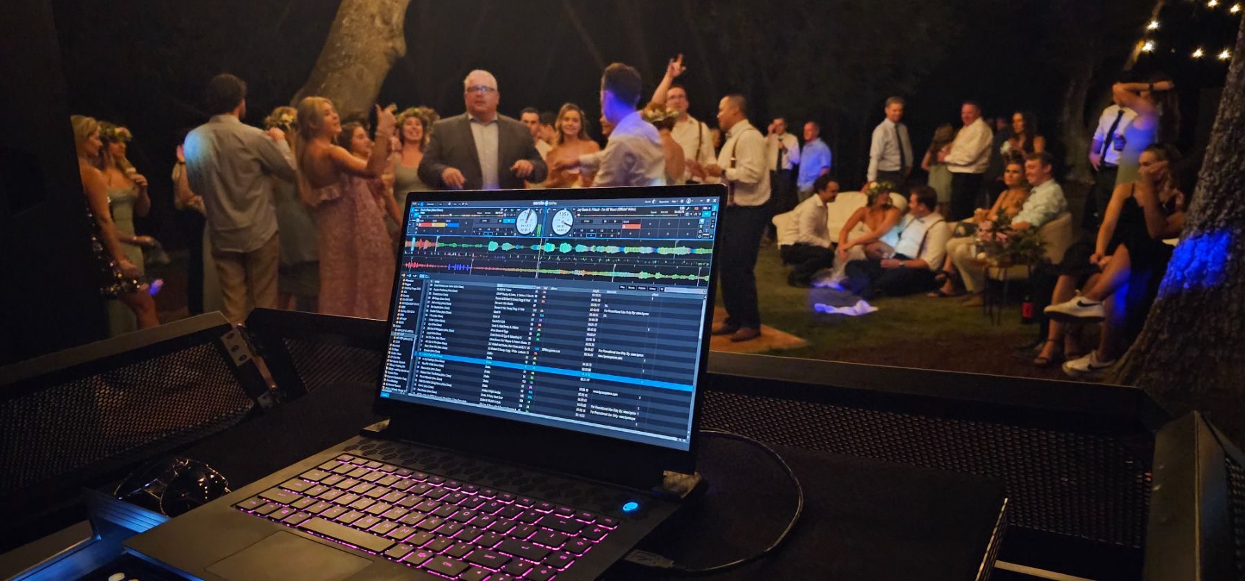 Night reception lighting